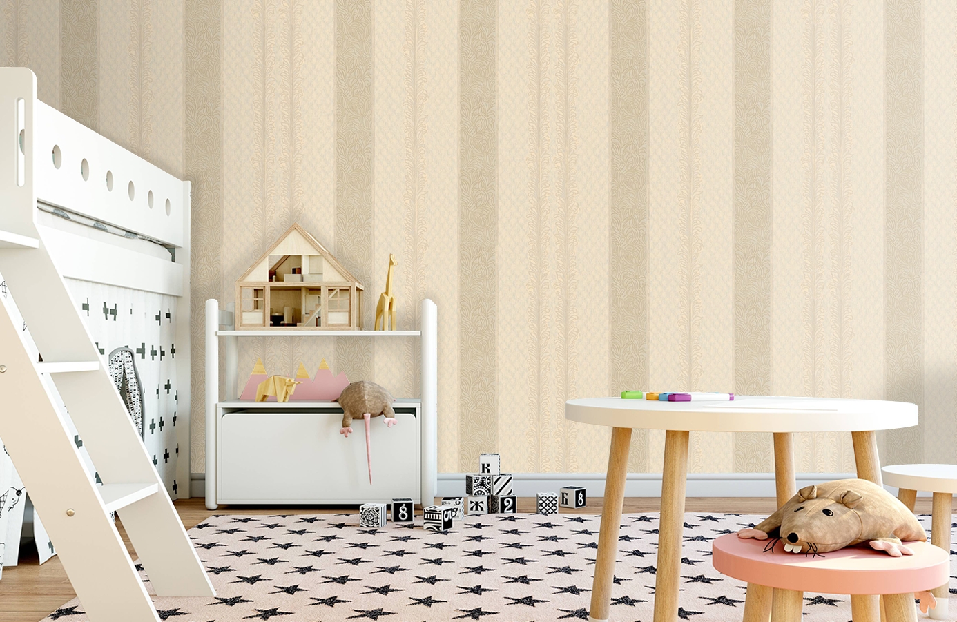 Обои 18291 фото в интерьере детская