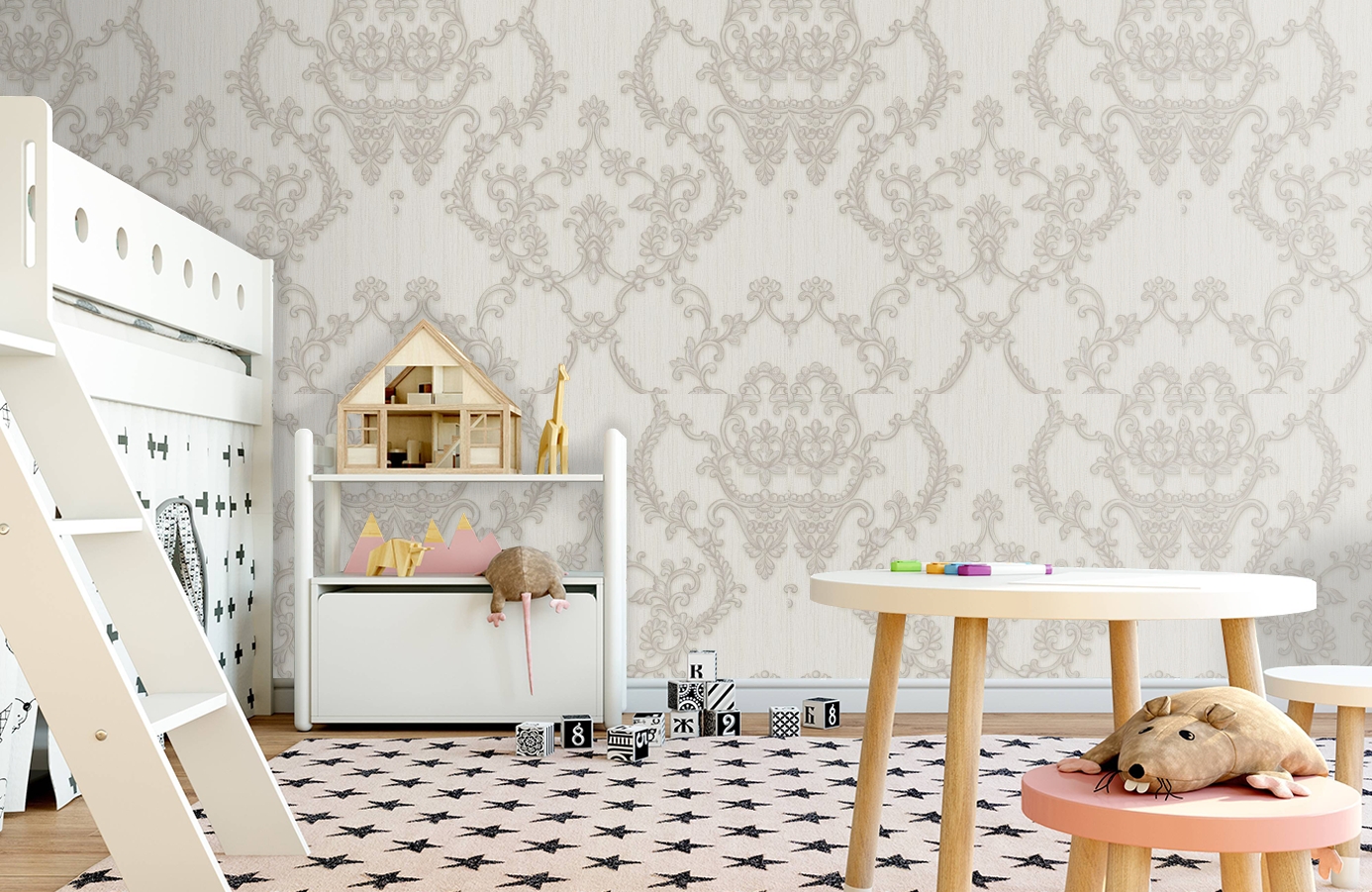 Обои 18301 фото в интерьере детская