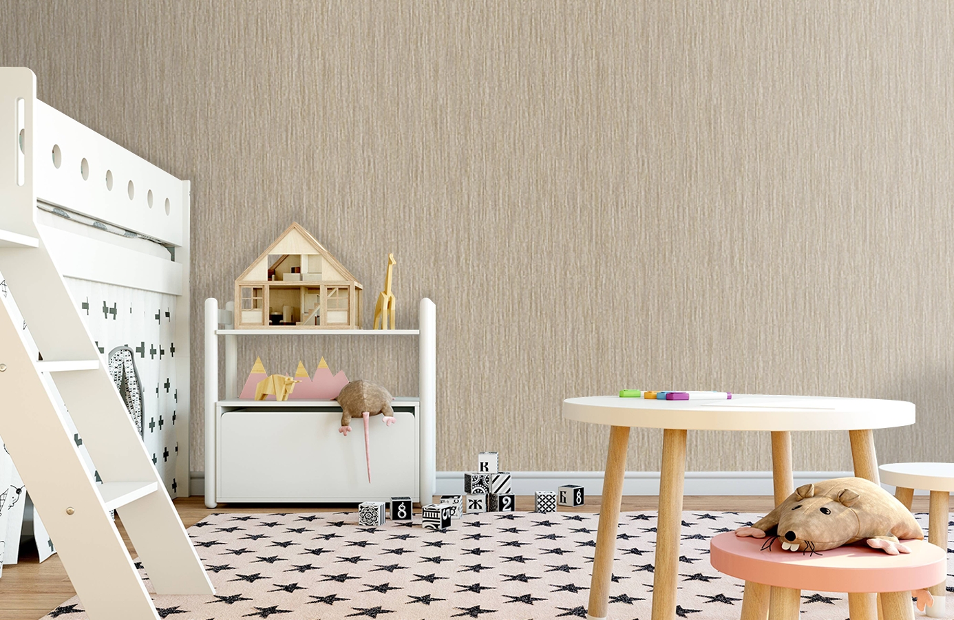 Обои 18310 фото в интерьере детская