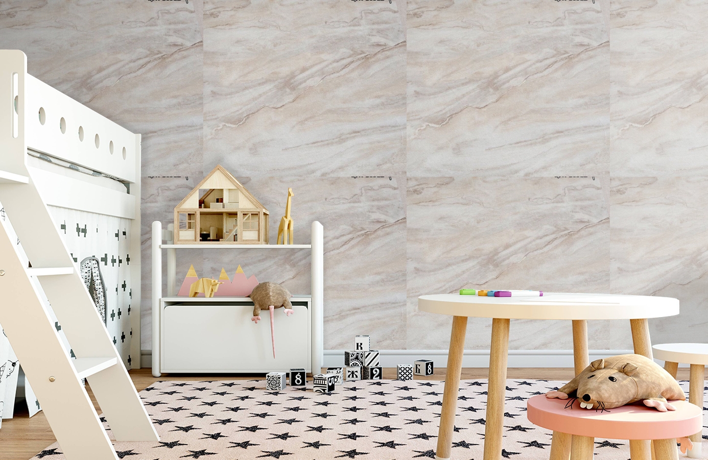 Обои 18312 фото в интерьере детская