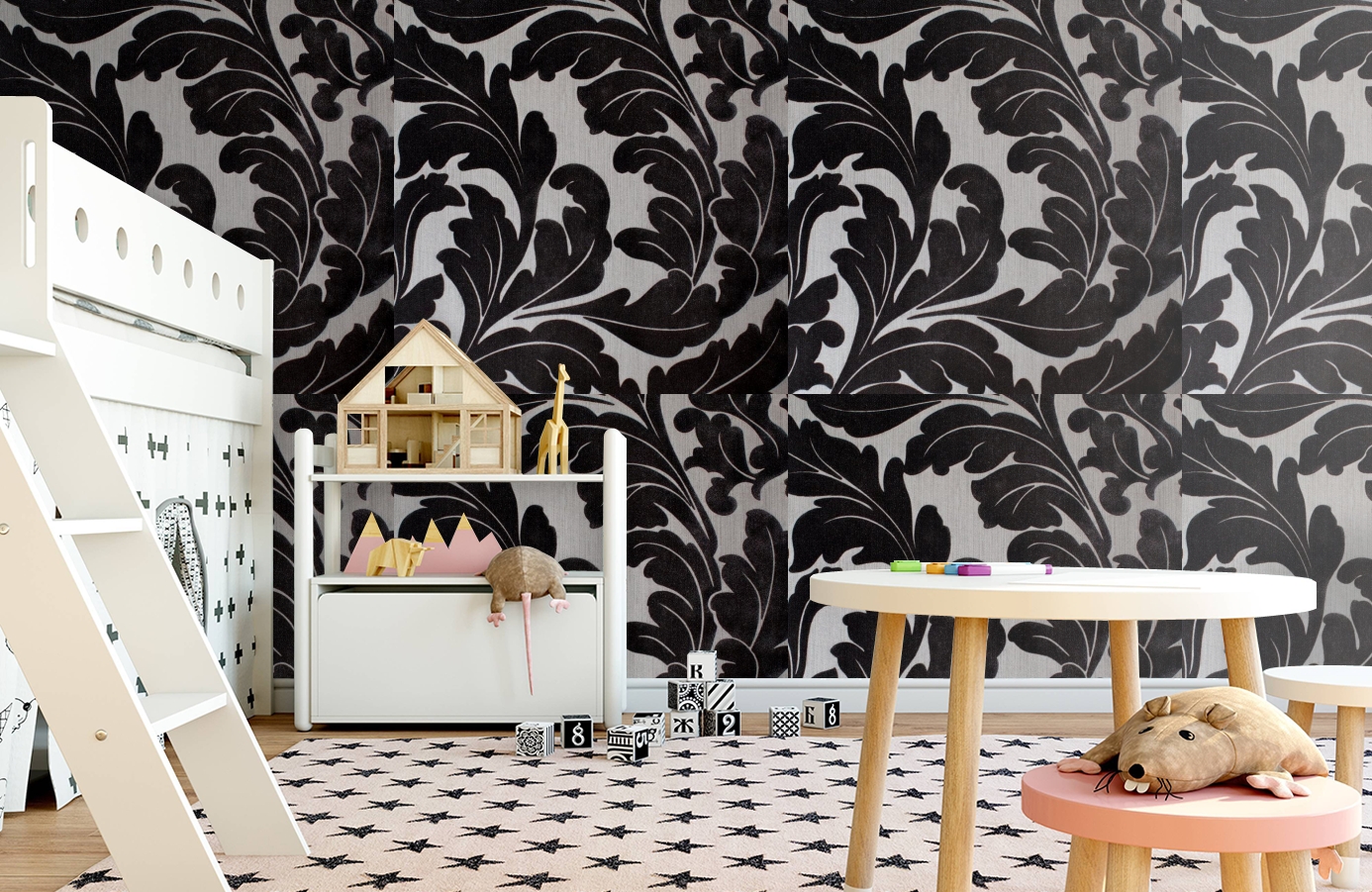 Обои 195004 фото в интерьере детская Обои 195004 фото в интерьере детская