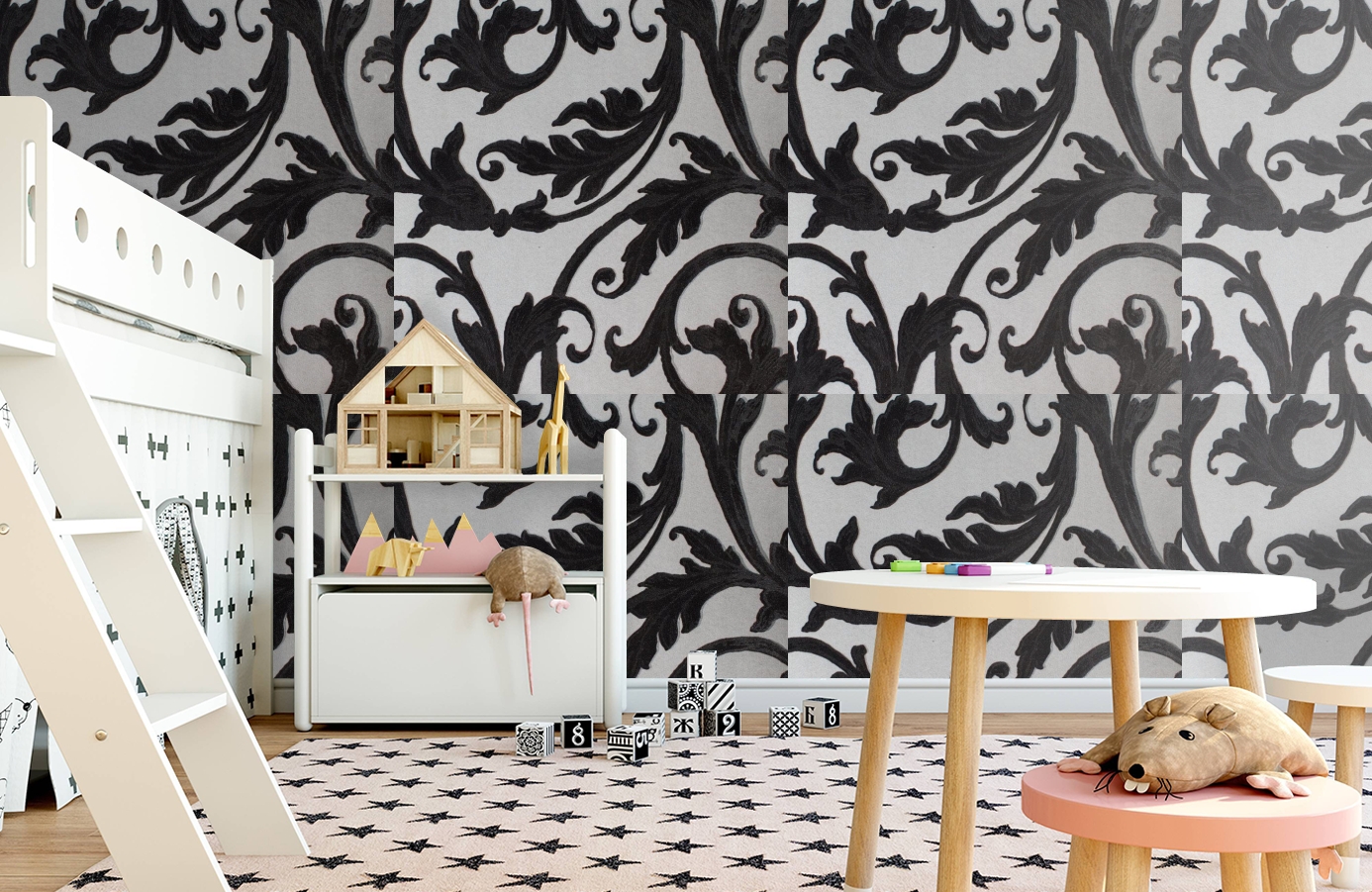 Обои 195010 фото в интерьере детская Обои 195010 фото в интерьере детская
