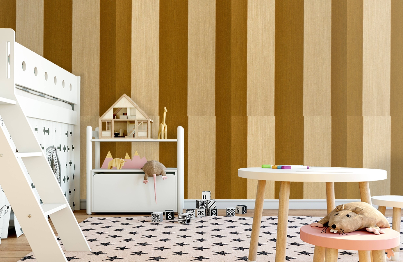 Обои 195015 фото в интерьере детская