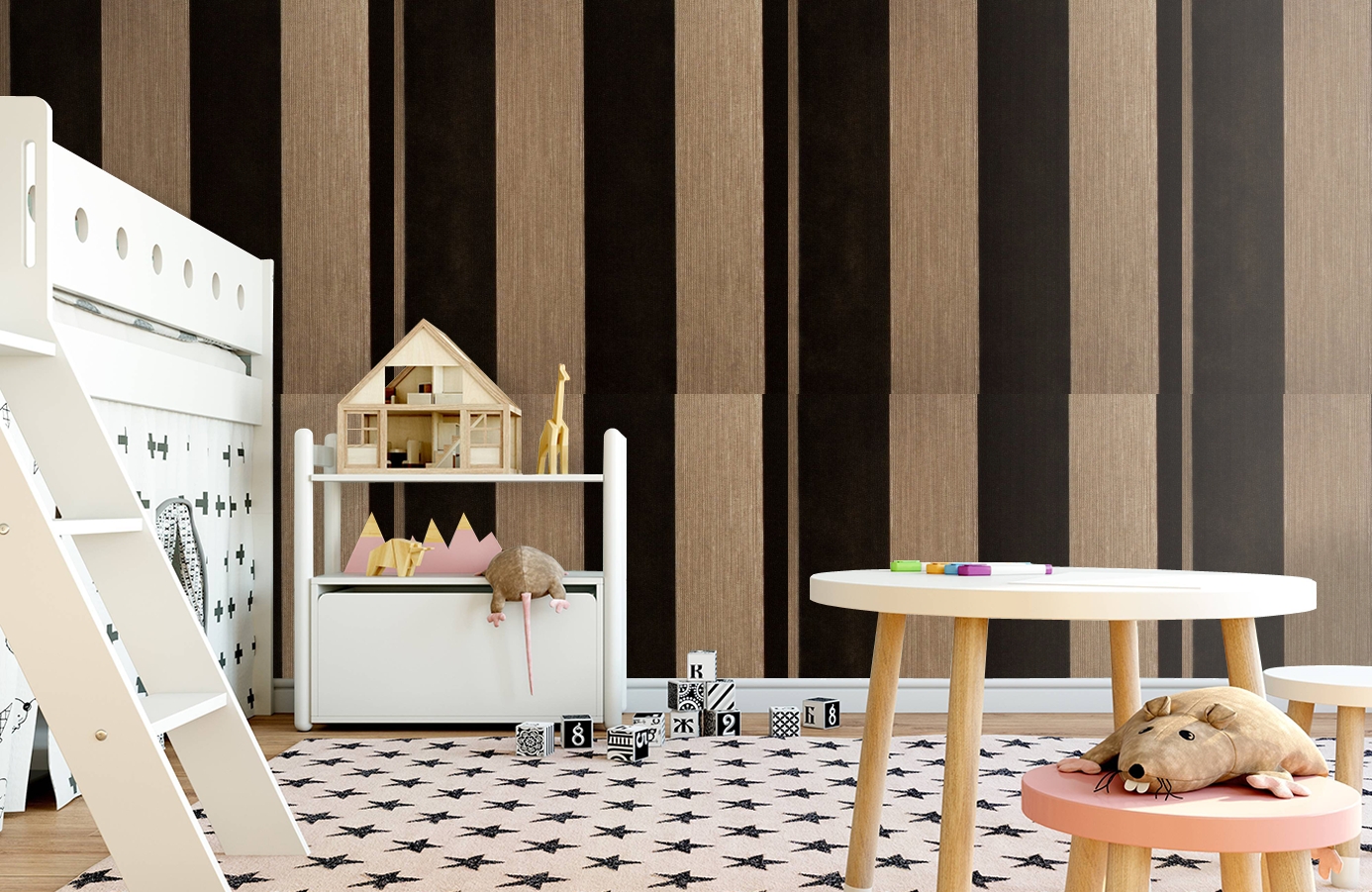 Обои 195017 фото в интерьере детская