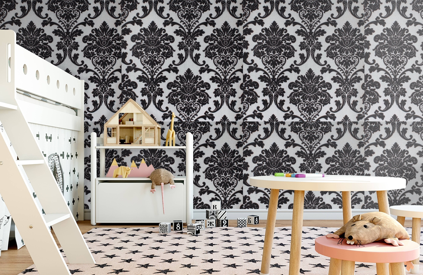 Обои 195019 фото в интерьере детская Обои 195019 фото в интерьере детская