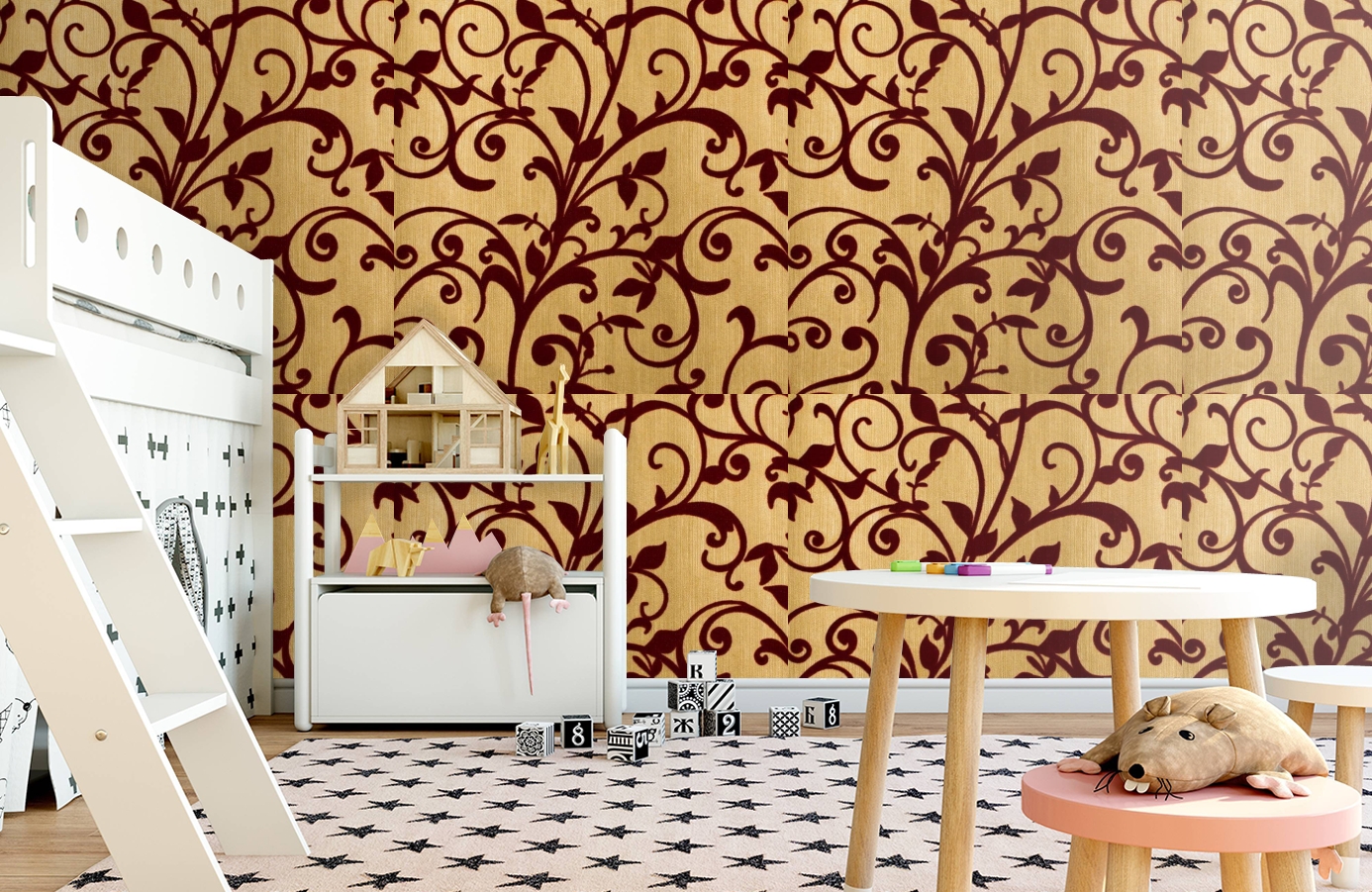 Обои 195027 фото в интерьере детская
