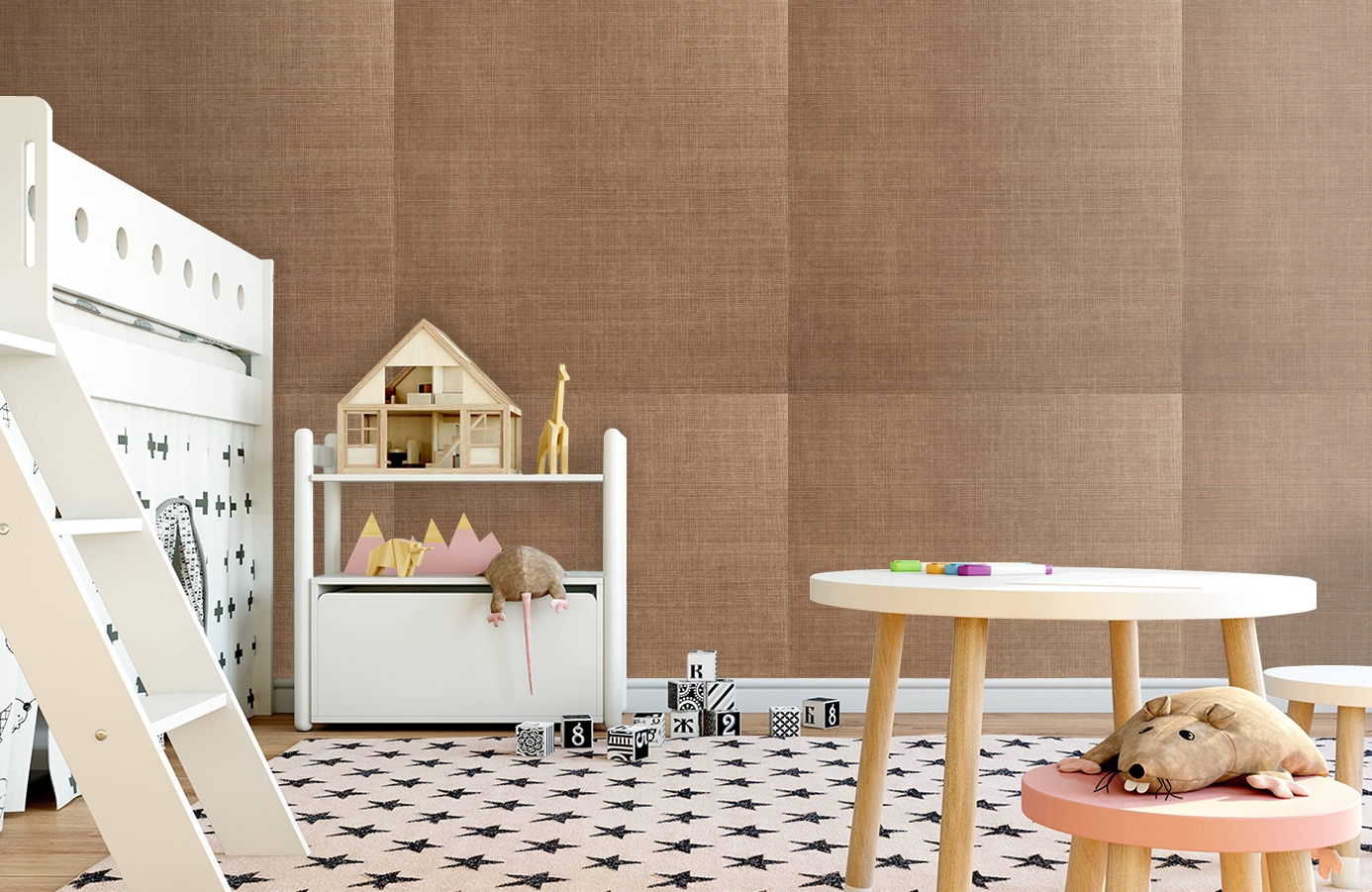 Обои 195031 фото в интерьере детская
