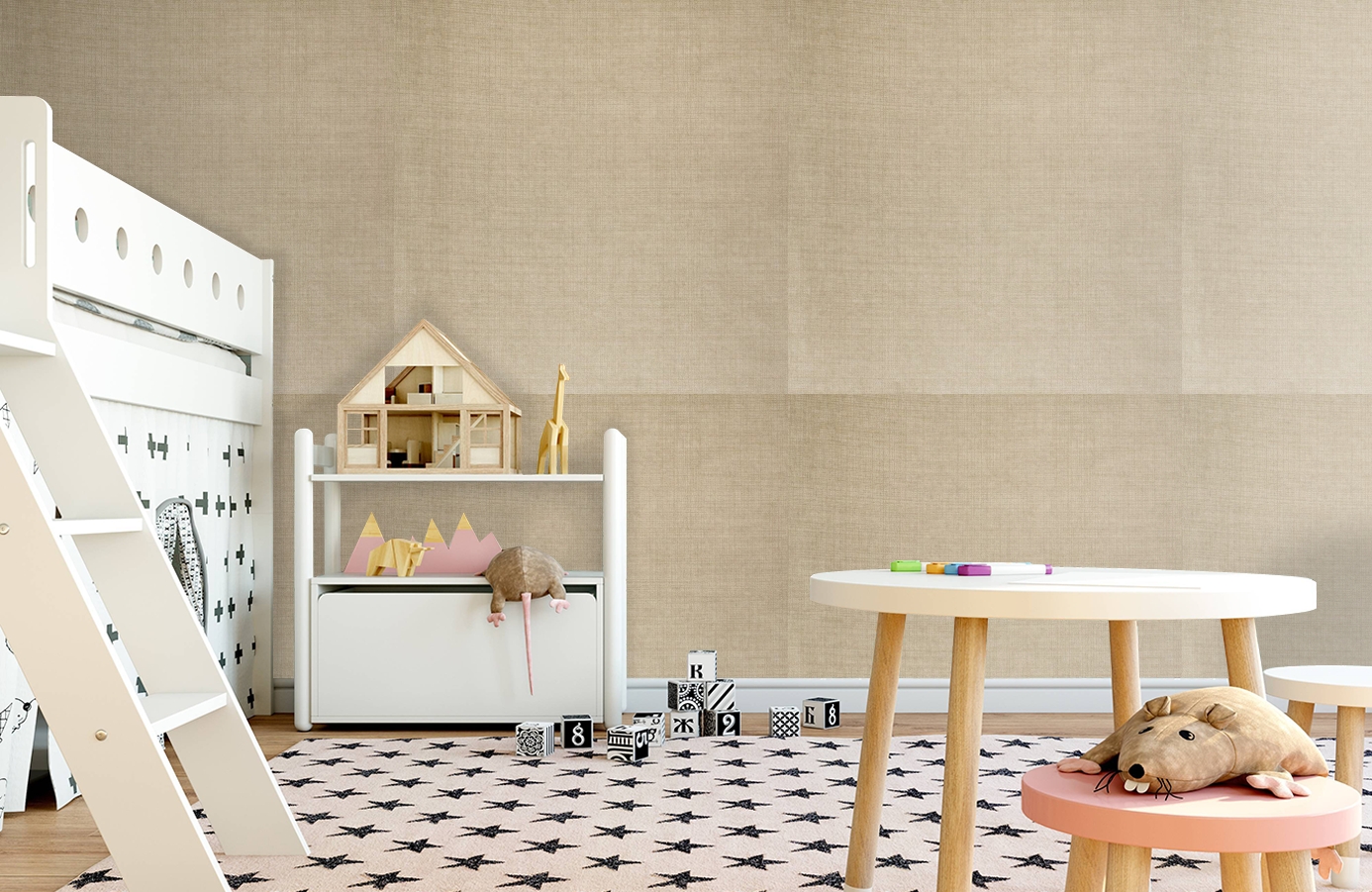 Обои 195032 фото в интерьере детская