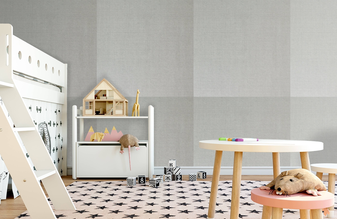 Обои 195033 фото в интерьере детская