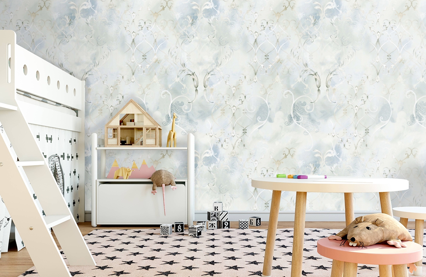 Обои 11800-04 фото в интерьере детская