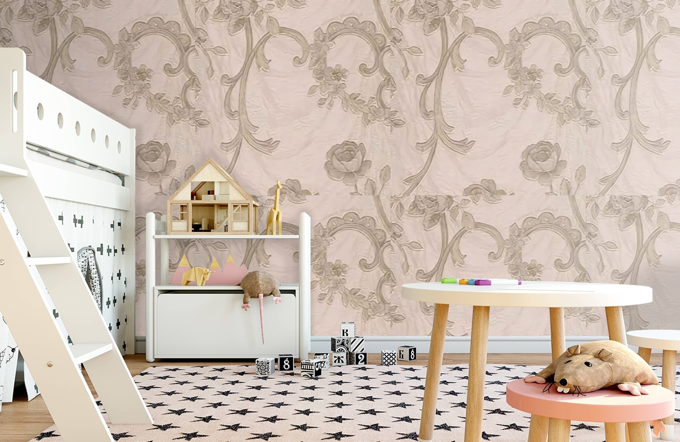 Обои 81205 фото в интерьере детская