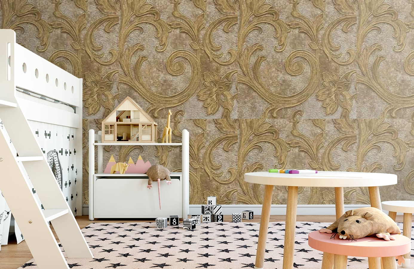 Обои 81217 фото в интерьере детская Обои 81217 фото в интерьере детская