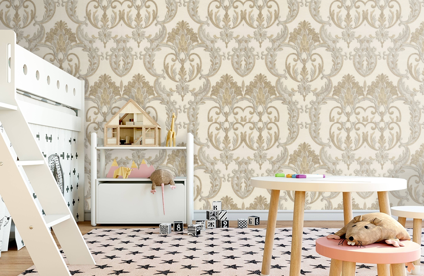 Обои 82006 фото в интерьере детская