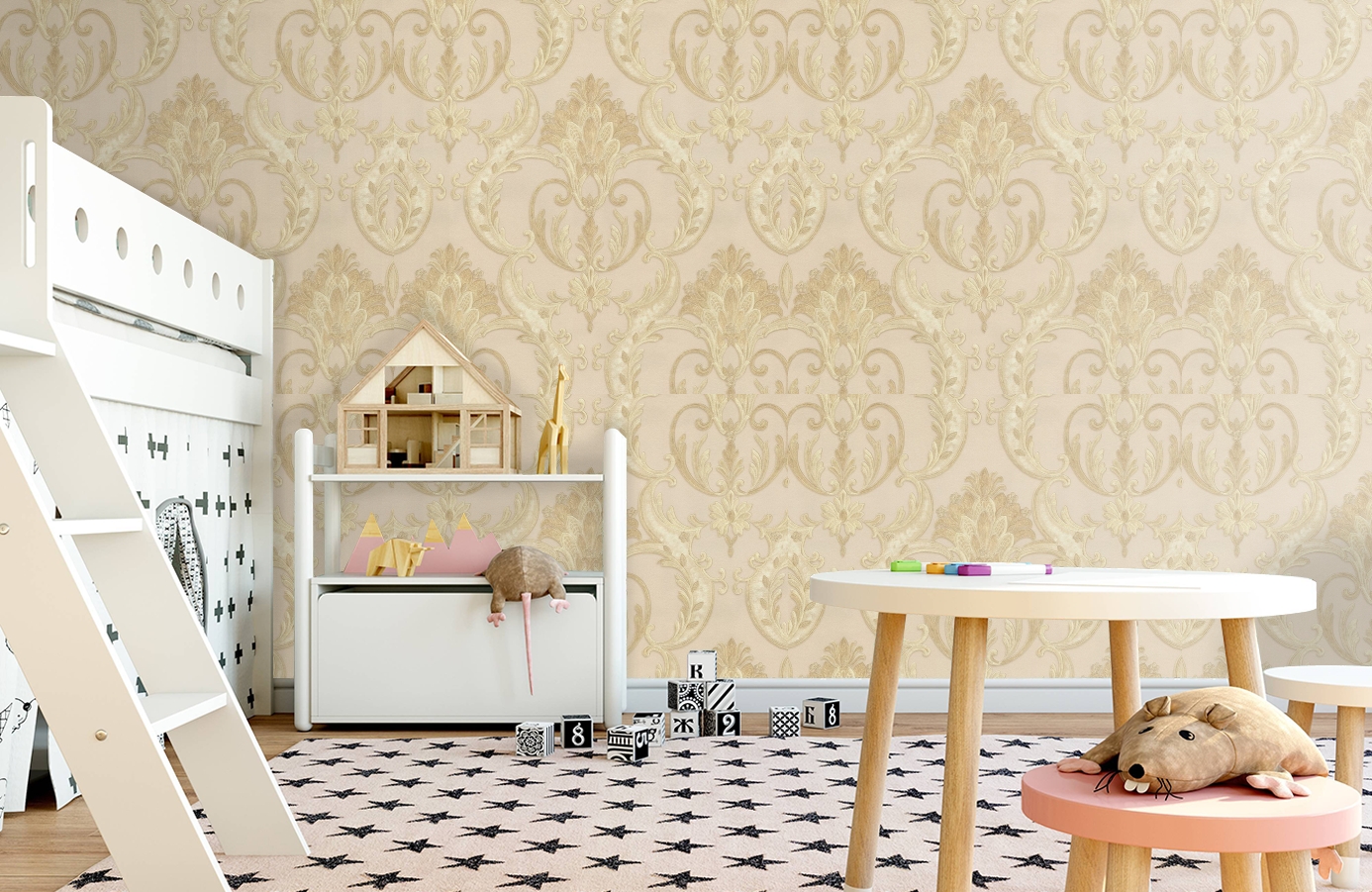 Обои 82009 фото в интерьере детская