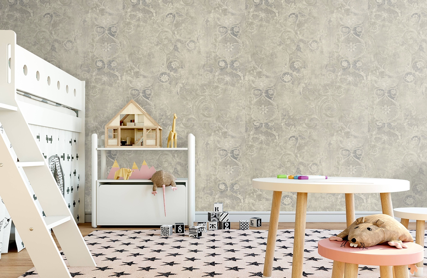 Обои 82039 фото в интерьере детская