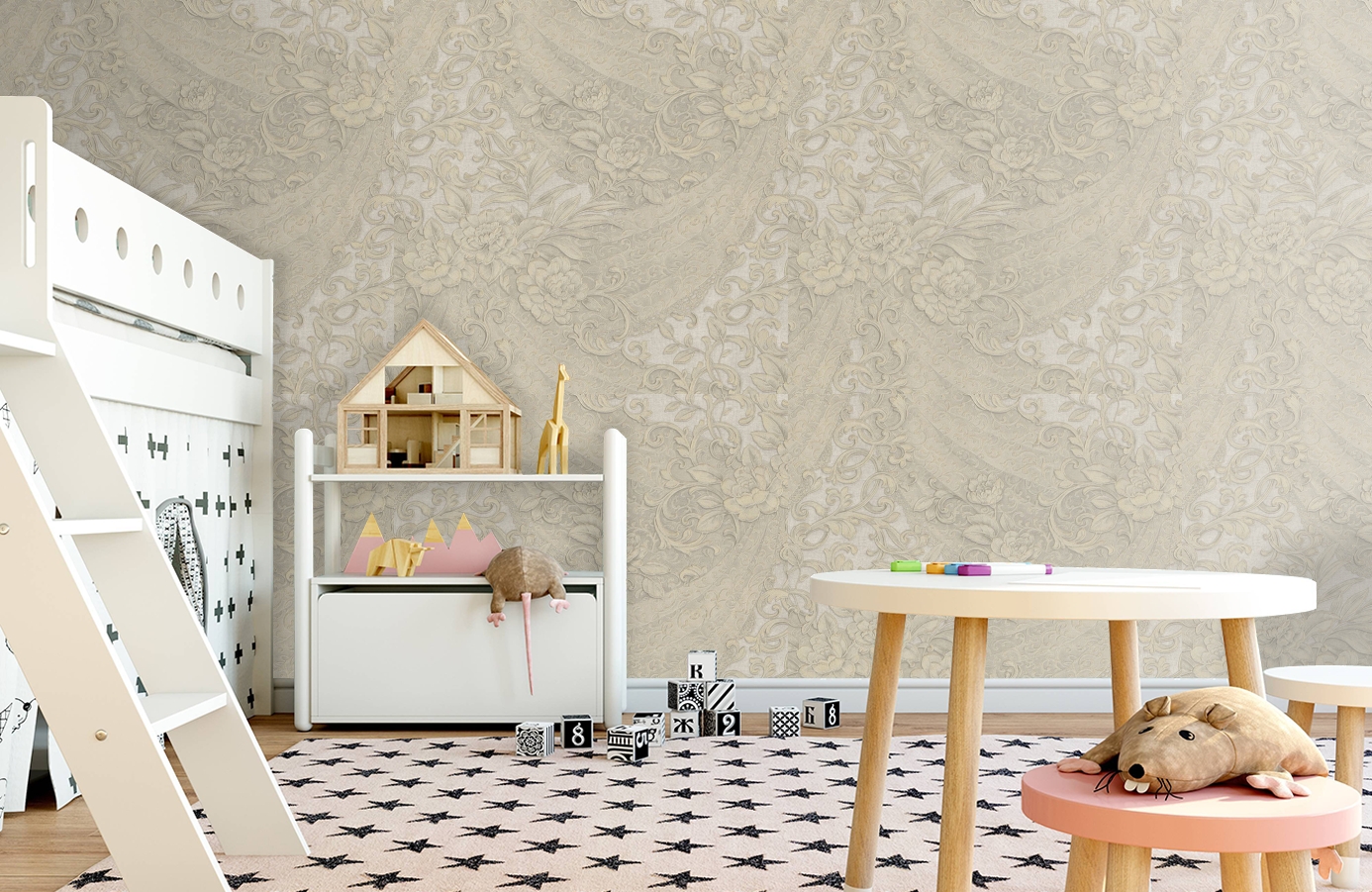 Обои 82056 фото в интерьере детская