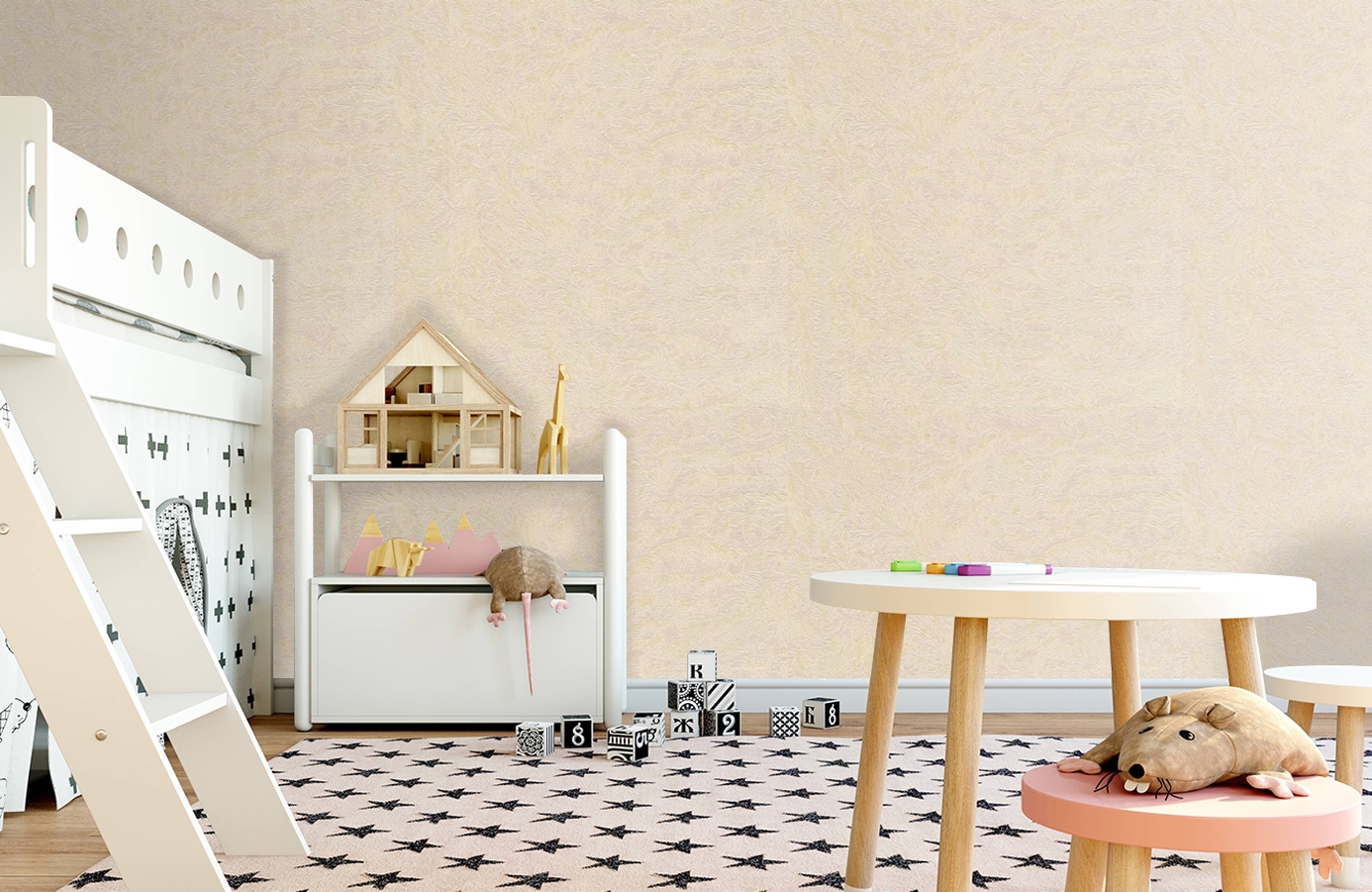 Обои 82095 фото в интерьере детская