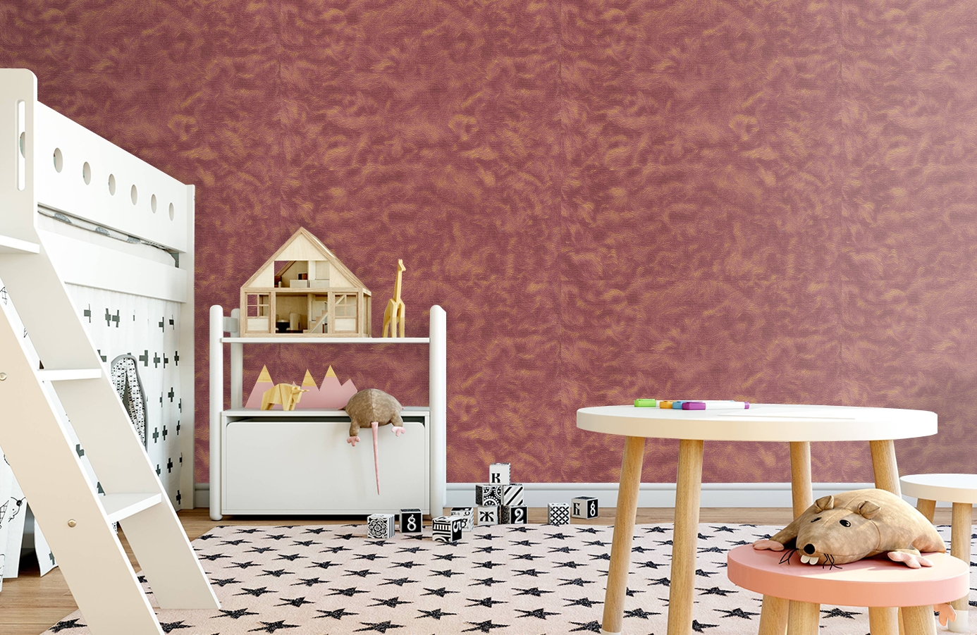 Обои 82101 фото в интерьере детская