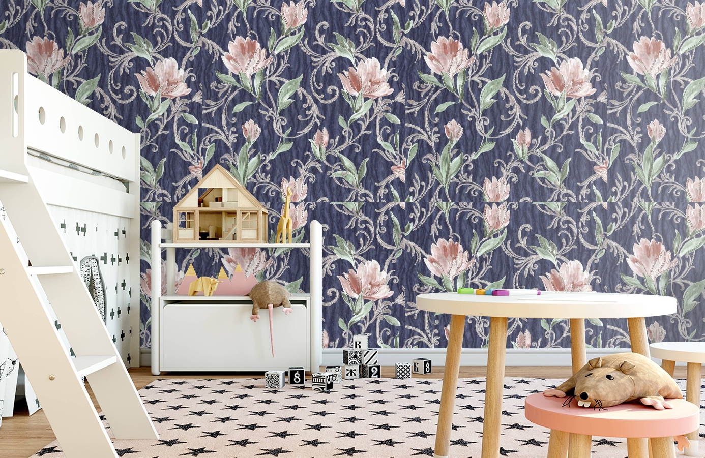 Обои 83069 фото в интерьере детская Обои 83069 фото в интерьере детская