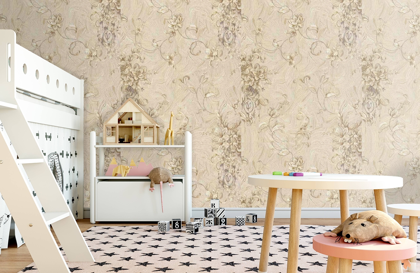 Обои 84008 фото в интерьере детская