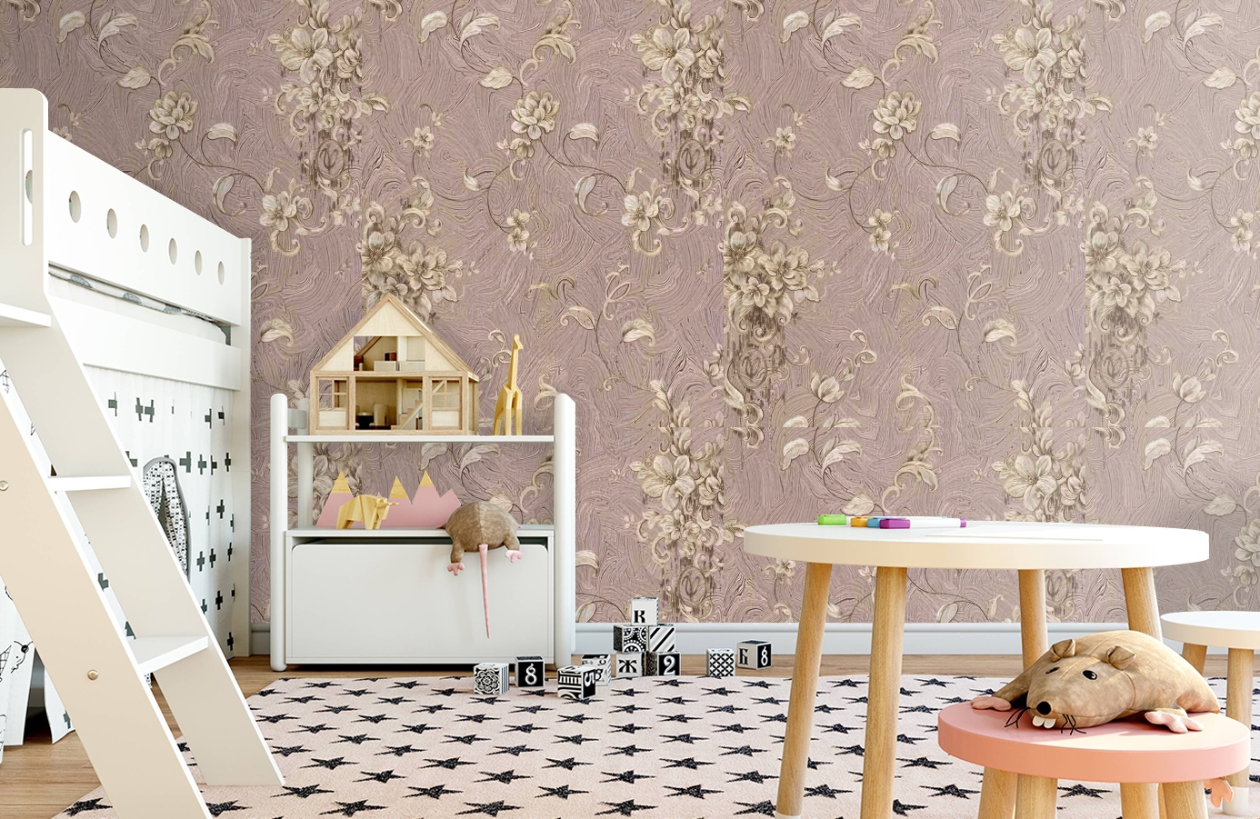 Обои 84012 фото в интерьере детская