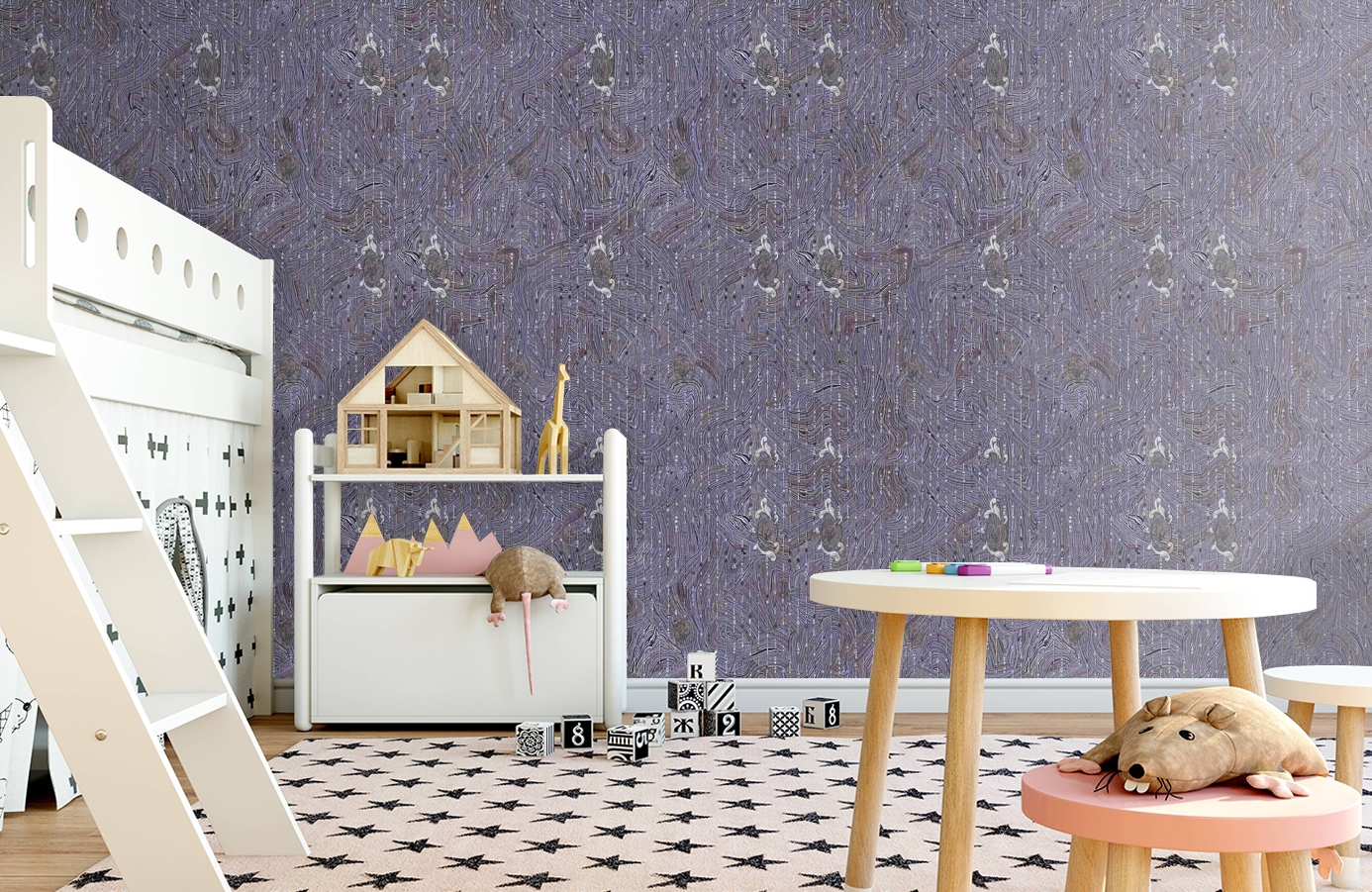 Обои 84022 фото в интерьере детская