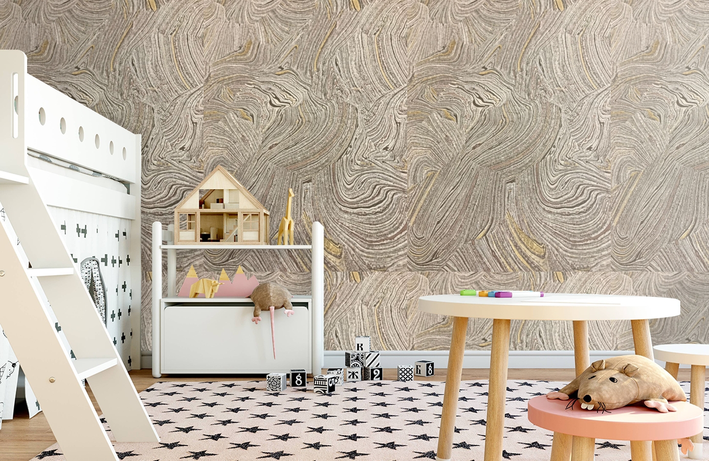 Обои 84023 фото в интерьере детская