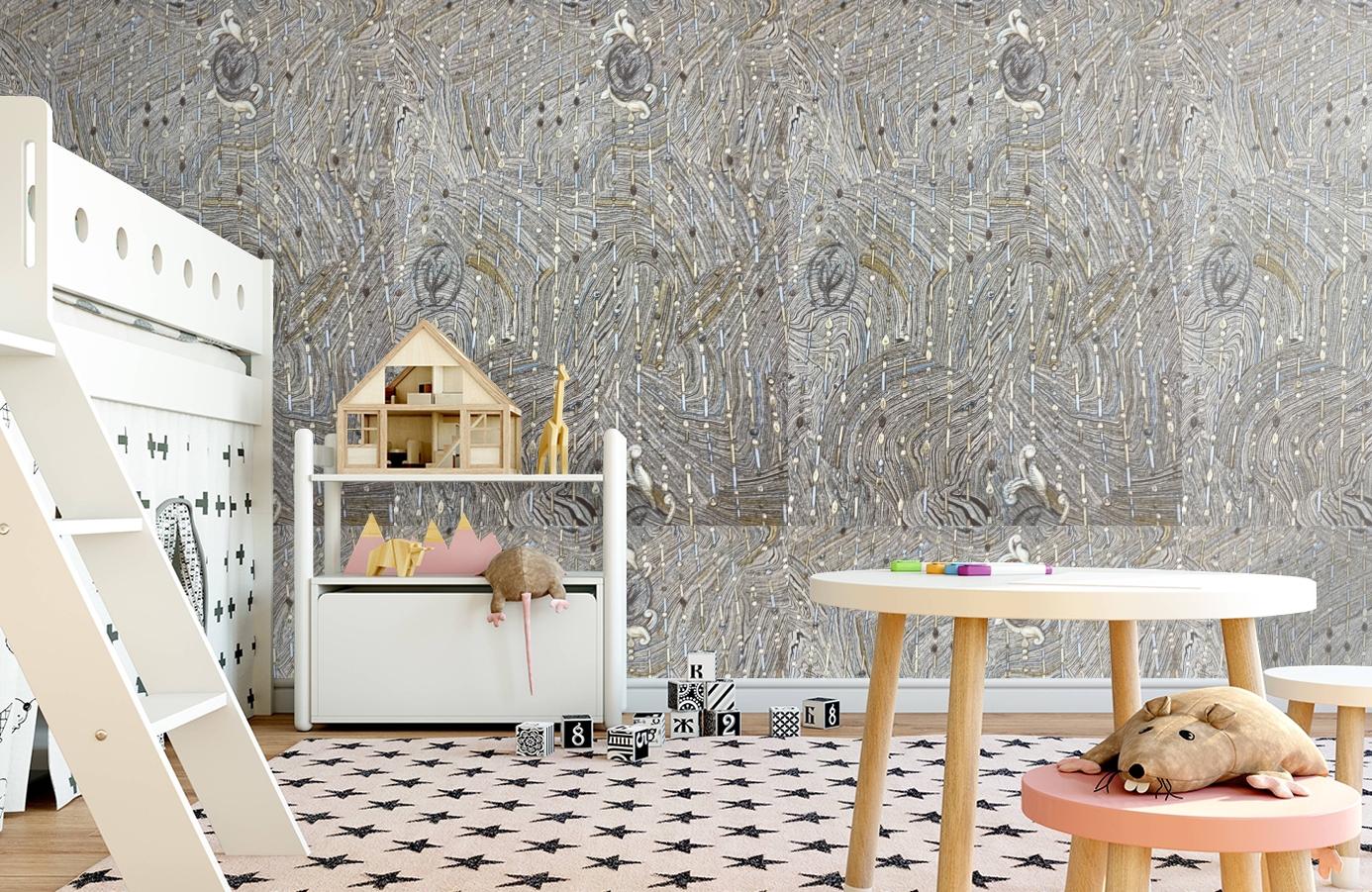 Обои 84024 фото в интерьере детская
