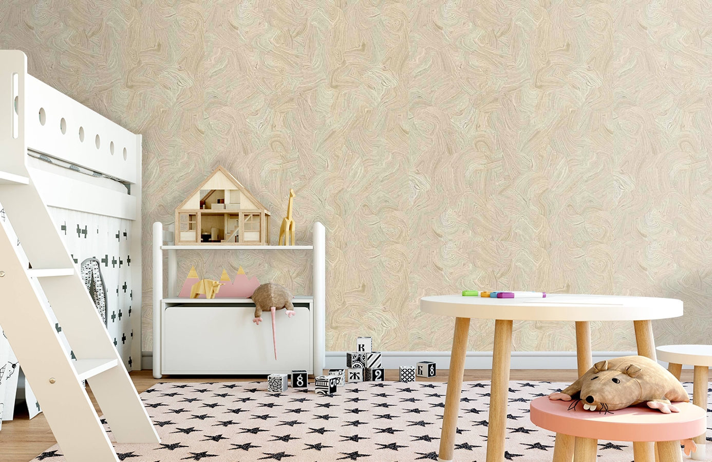Обои 84031 фото в интерьере детская