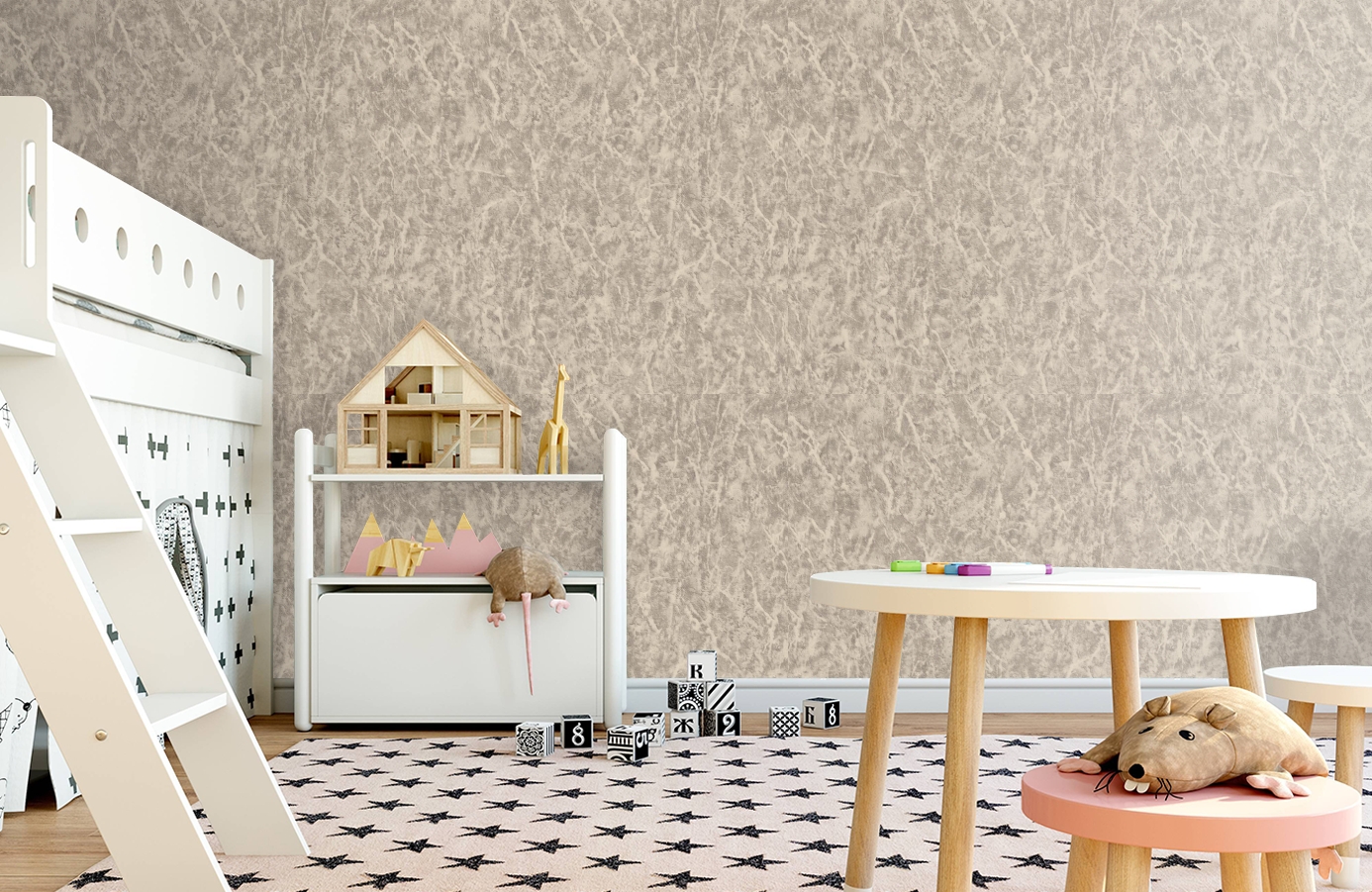 Обои 85016 фото в интерьере детская Обои 85016 фото в интерьере детская