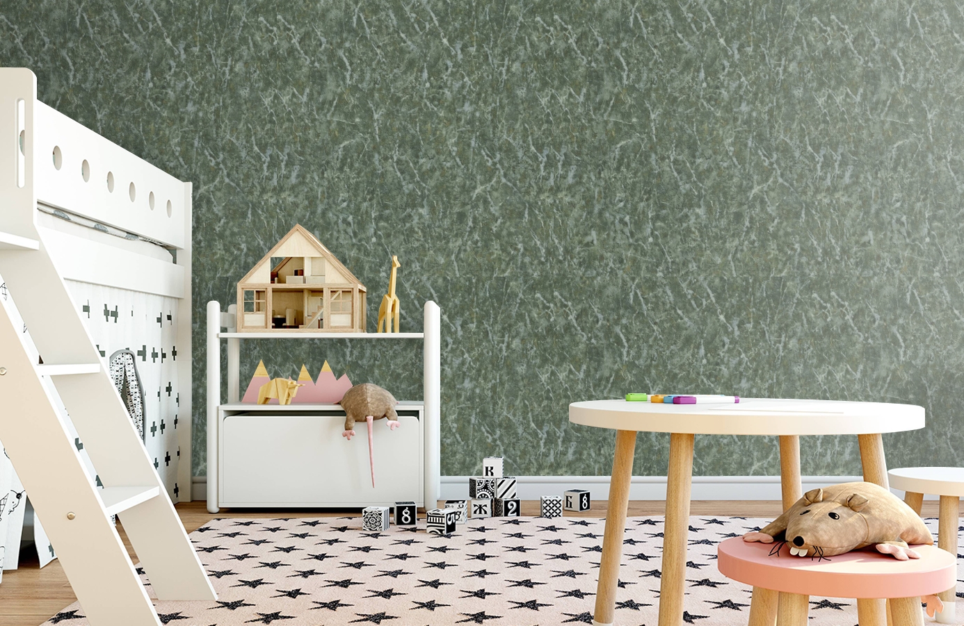 Обои 85017 фото в интерьере детская Обои 85017 фото в интерьере детская