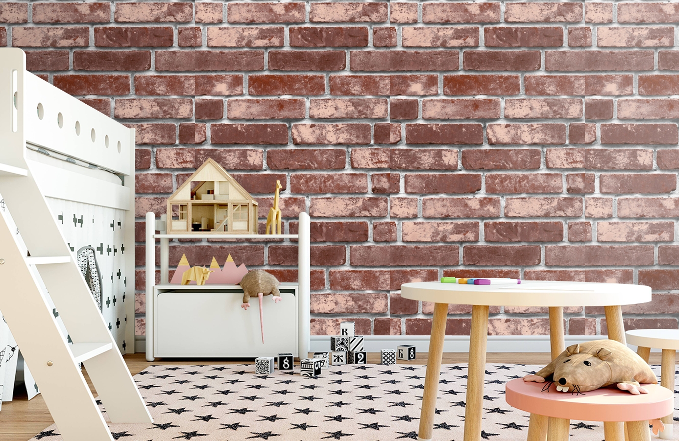 Обои 888855 фото в интерьере детская