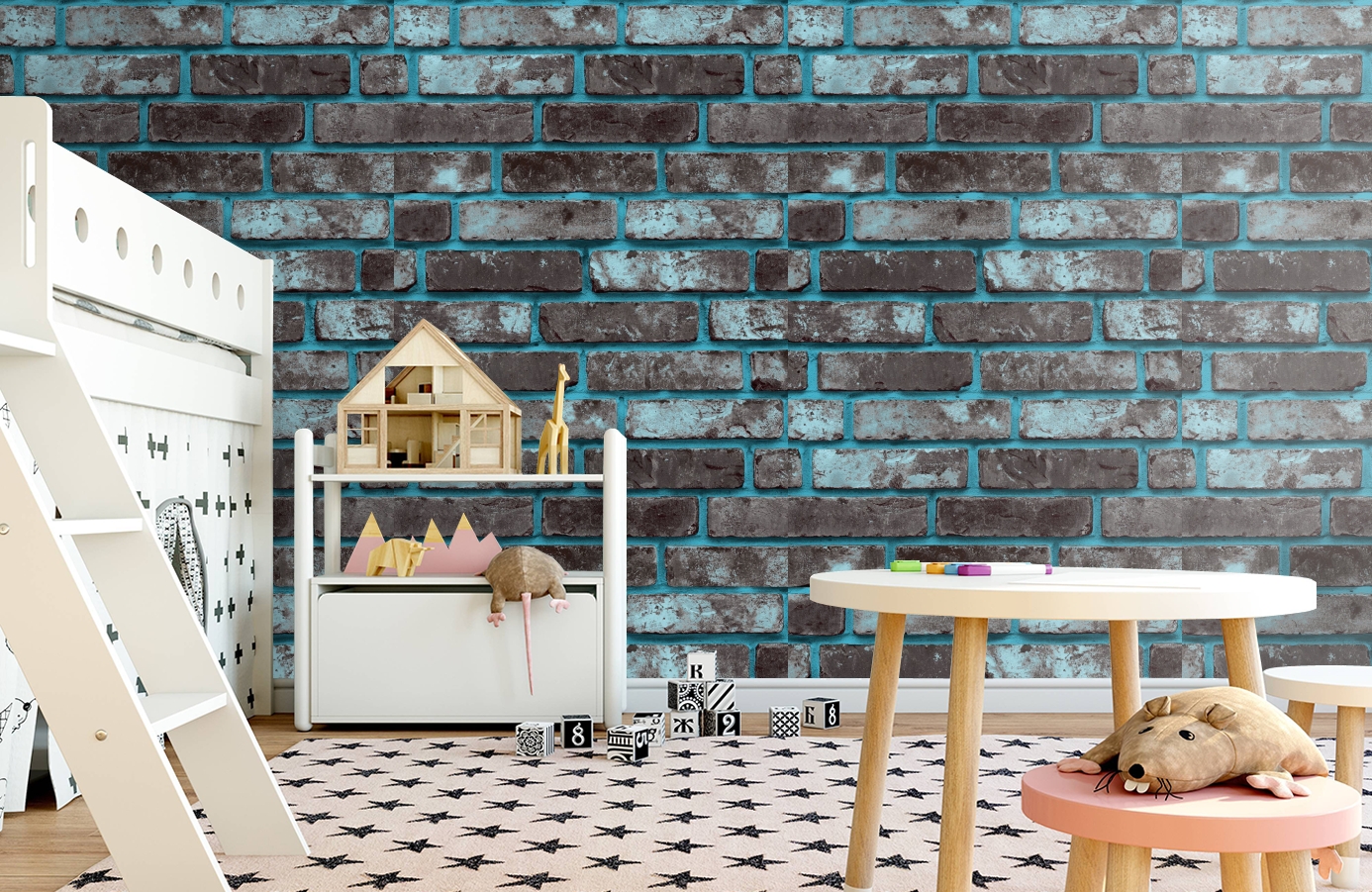 Обои 888859 фото в интерьере детская