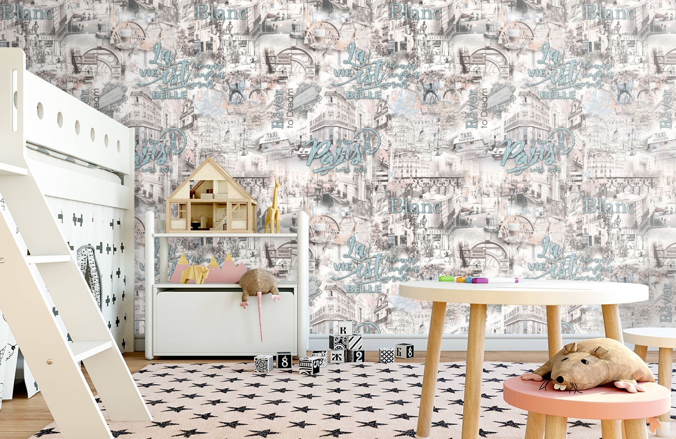 Обои 889434 фото в интерьере детская