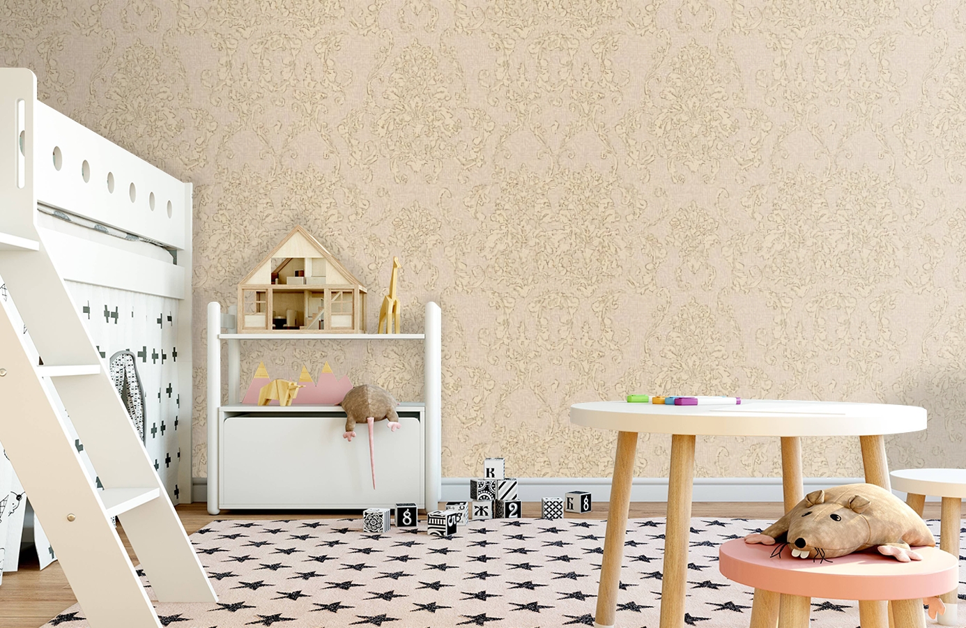 Обои 889958 фото в интерьере детская