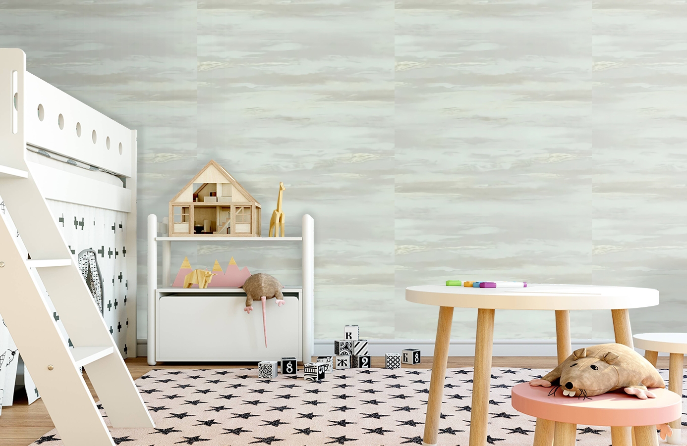 Обои 989433 фото в интерьере детская