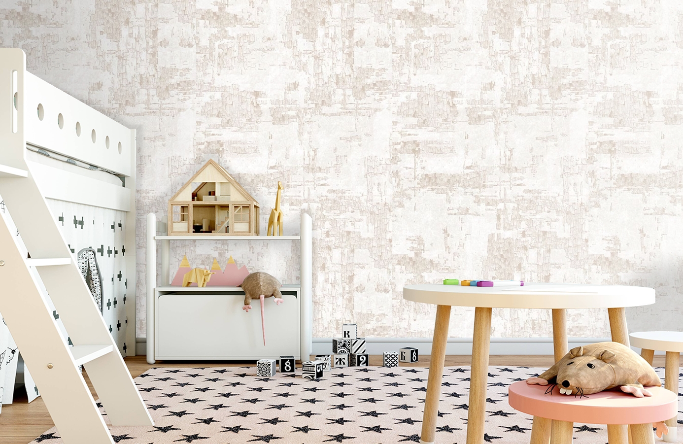 Обои AK2616 фото в интерьере детская