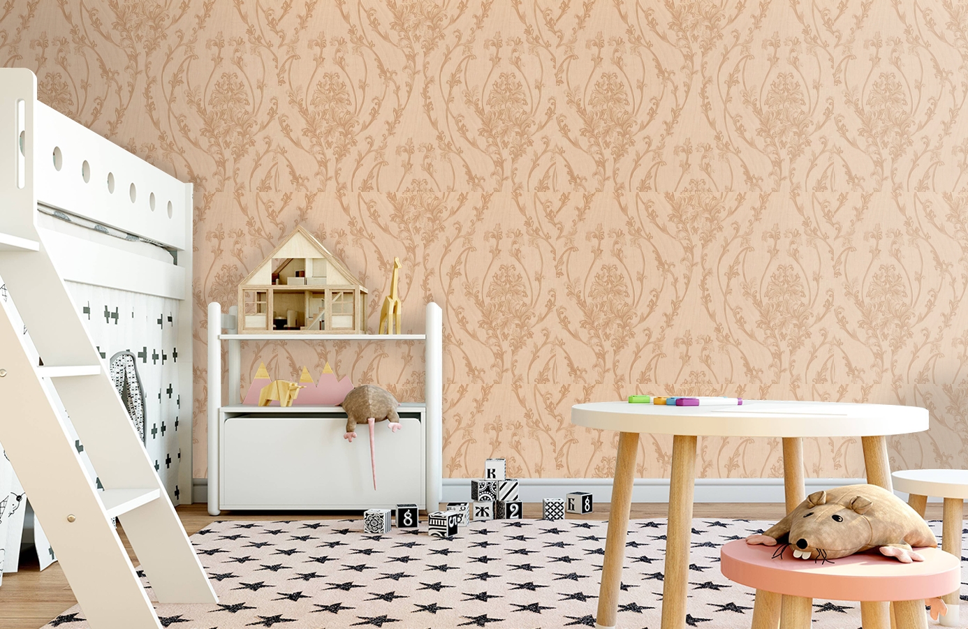 Обои M41118 фото в интерьере детская