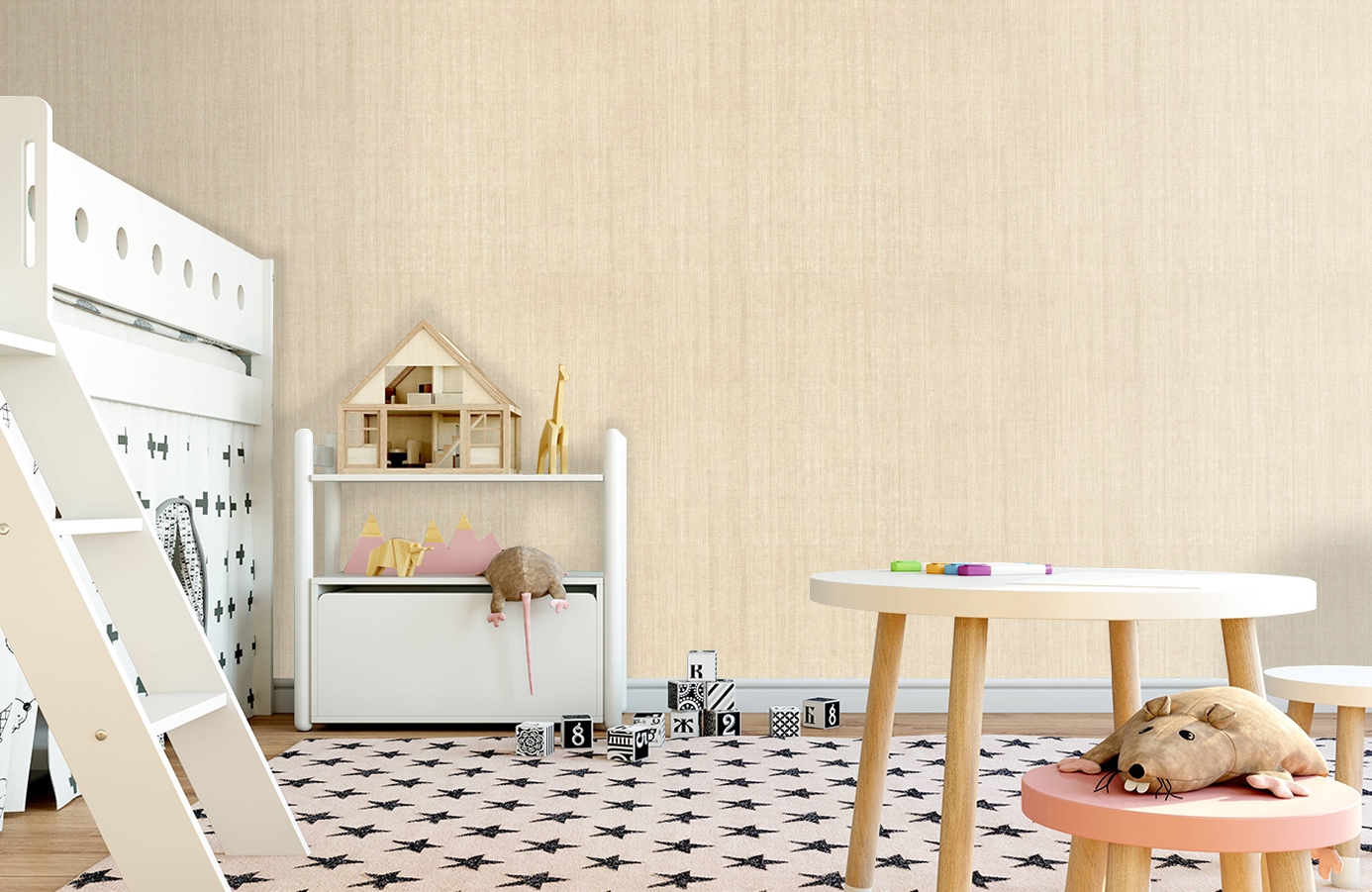 Обои M41125 фото в интерьере детская