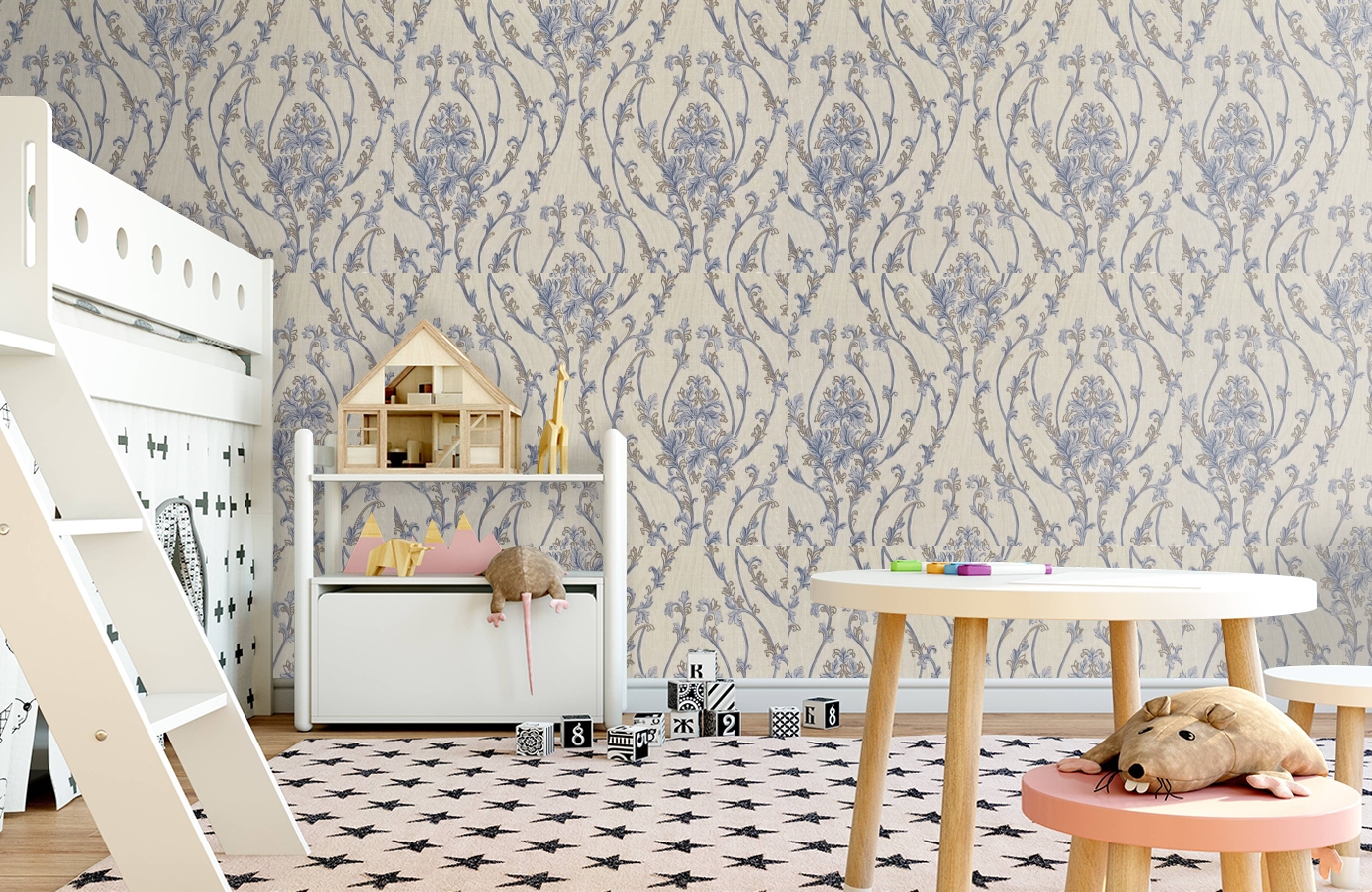Обои M41127 фото в интерьере детская
