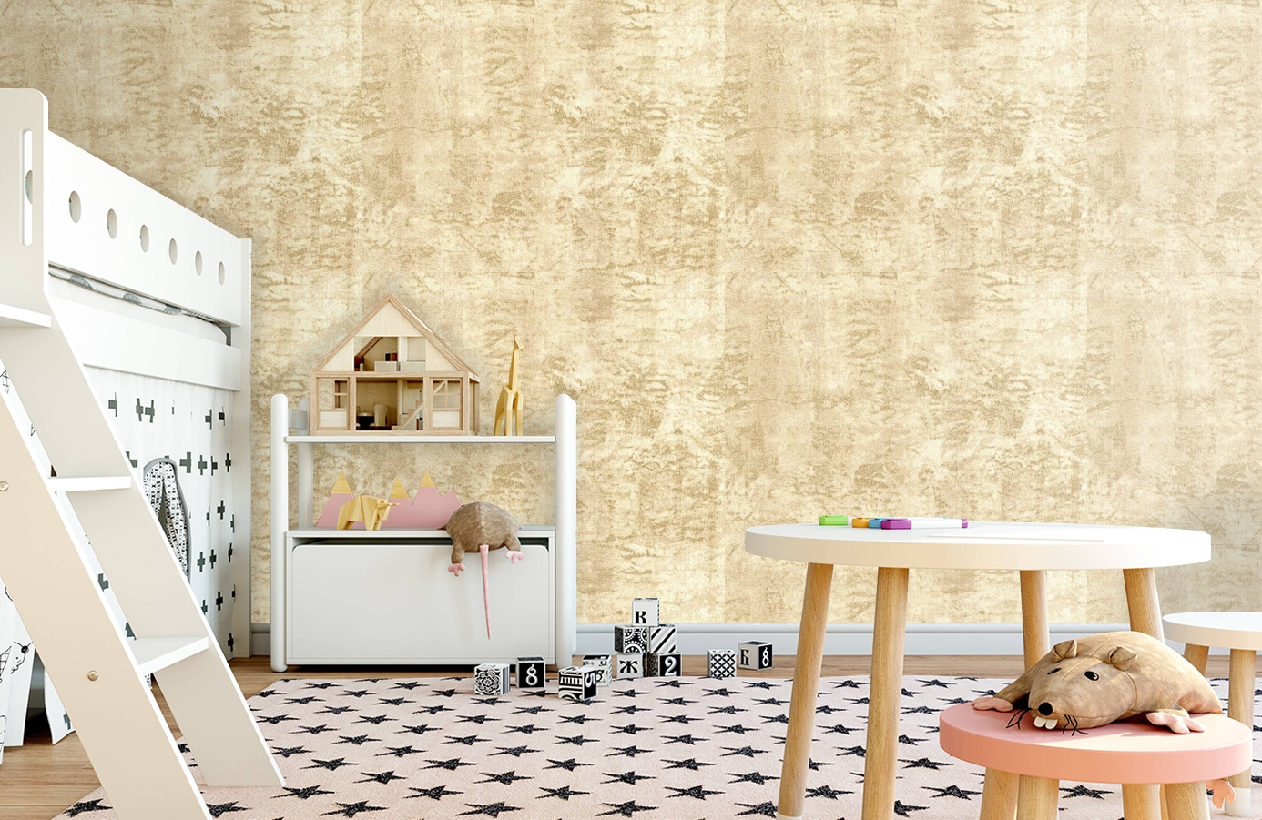 Обои R1352 фото в интерьере детская