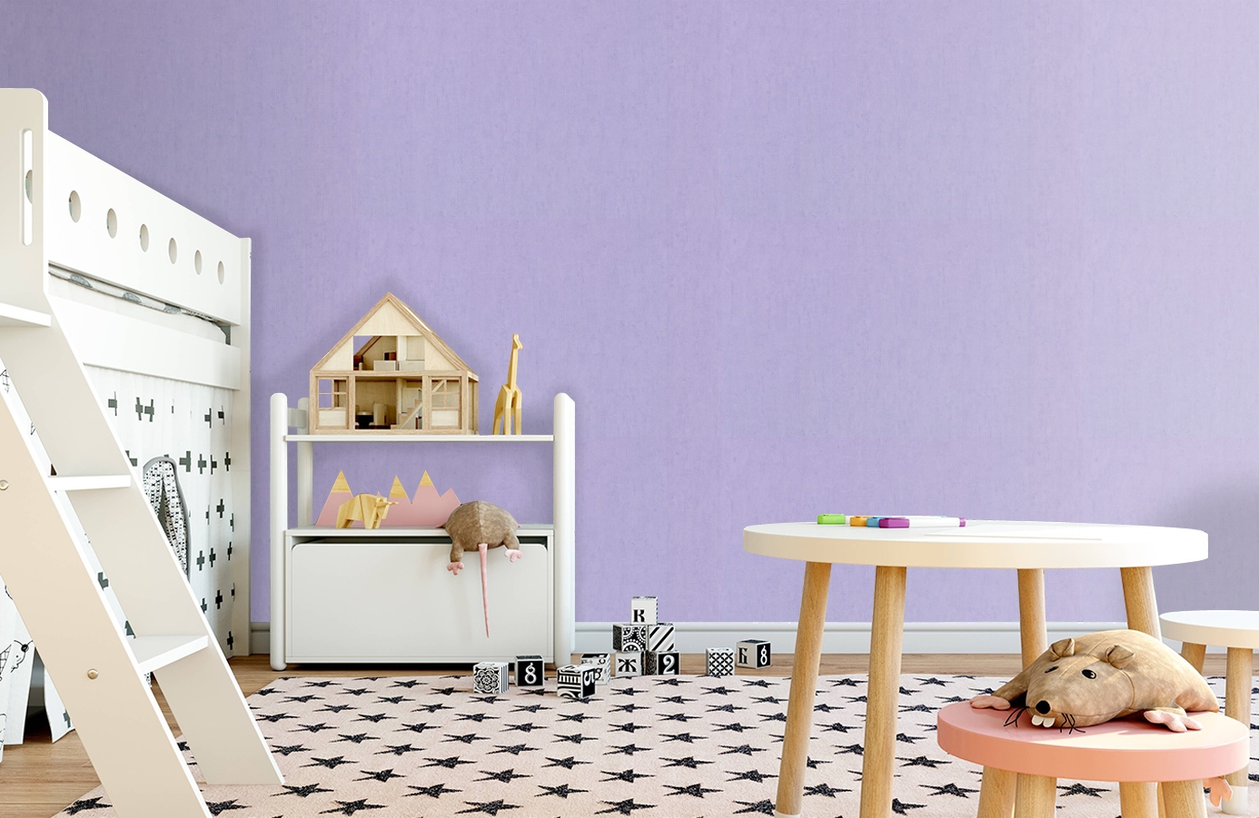 Обои 45-194-07 фото в интерьере детская