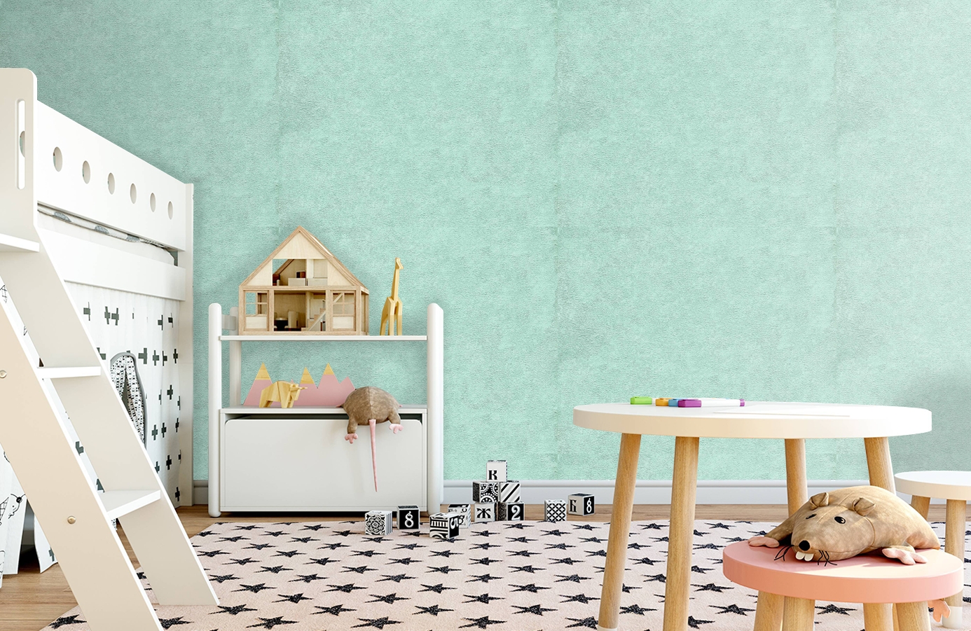 Обои 45-212-07 фото в интерьере детская