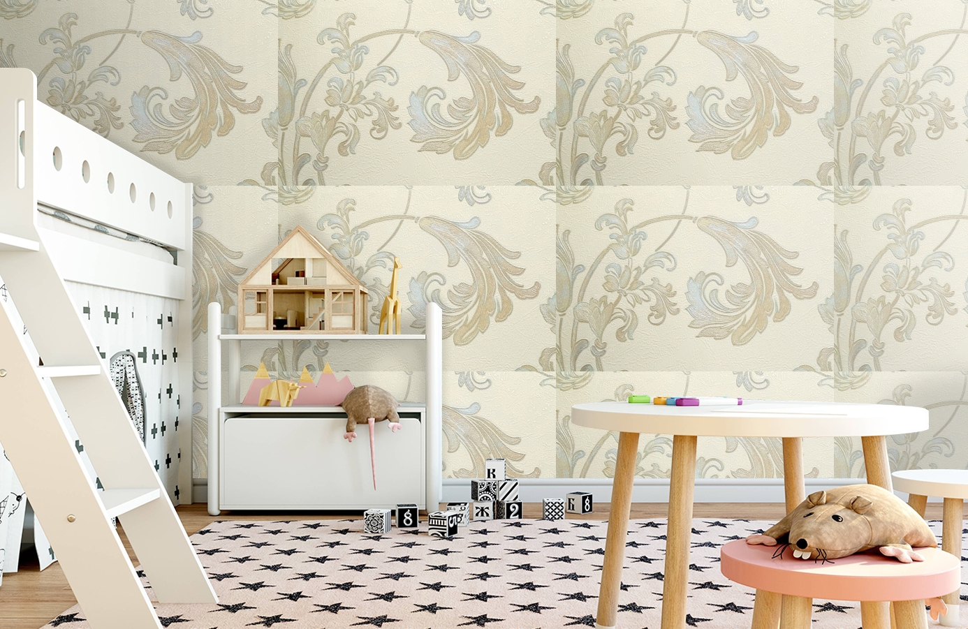 Обои 7382-26 фото в интерьере детская Обои 7382-26 фото в интерьере детская