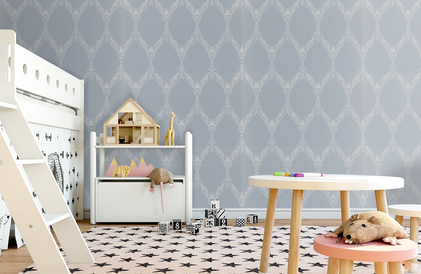 Обои 75003-62 фото в интерьере детская Обои 75003-62 фото в интерьере детская