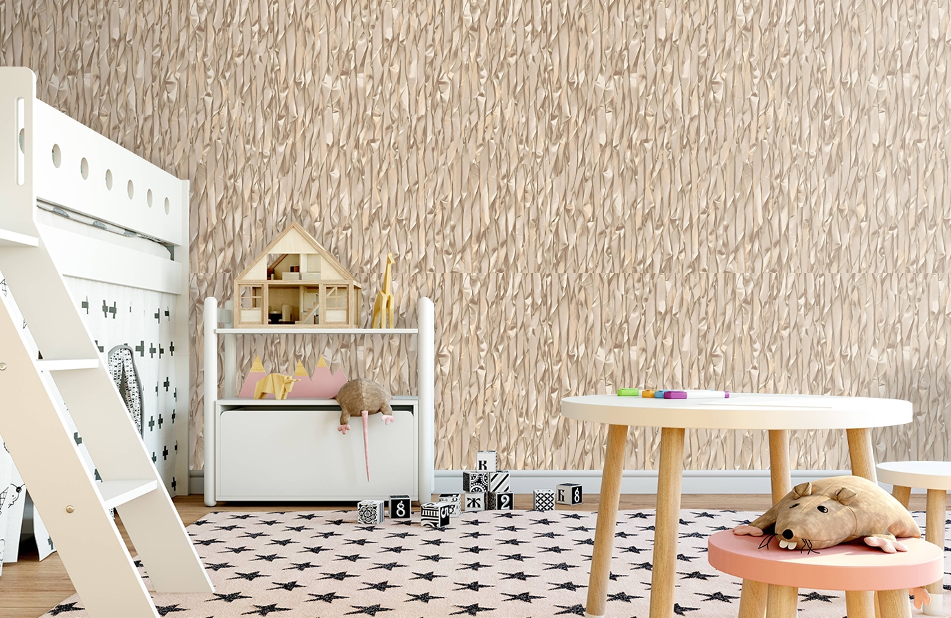 Обои 2602-7 фото в интерьере детская