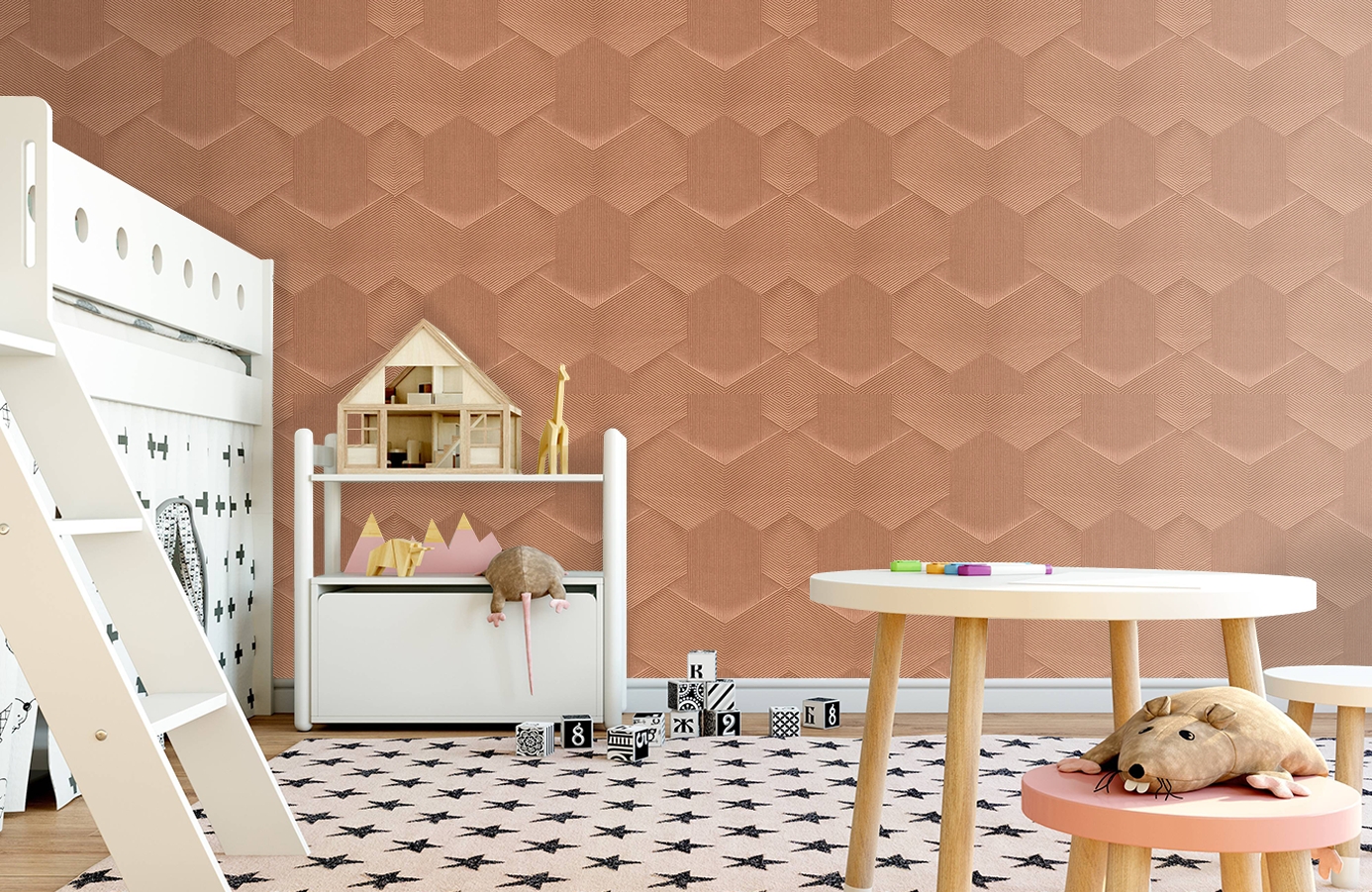 Обои 2603-5 фото в интерьере детская