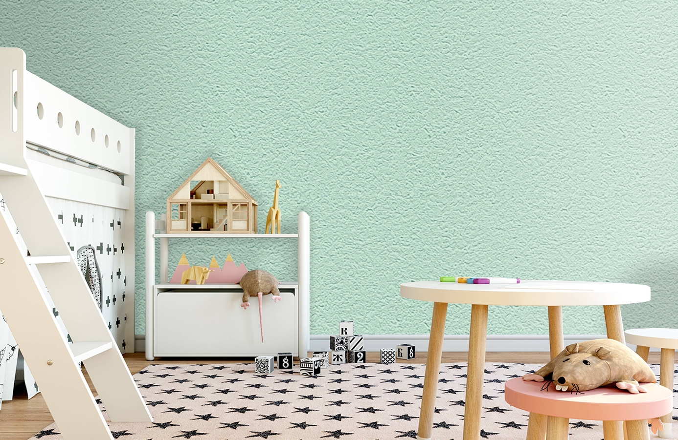 Обои 65438-12 фото в интерьере детская