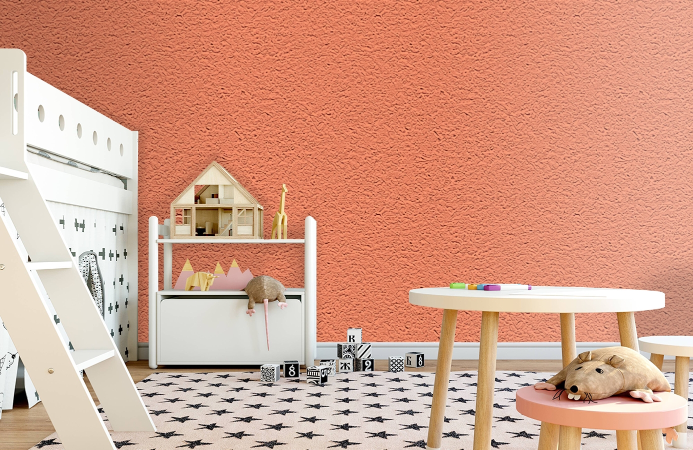 Обои 65438-14 фото в интерьере детская