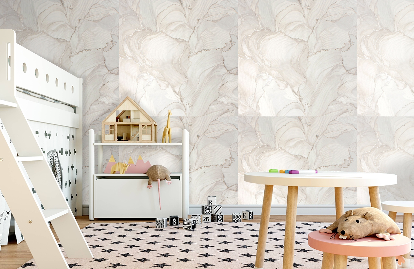 Обои 285911 фото в интерьере детская